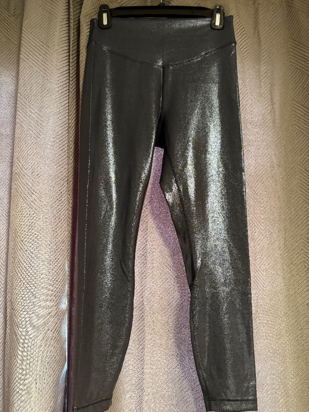 Lululemon Wunder Under Foil Tights Size 8 - Picture 2 of 5